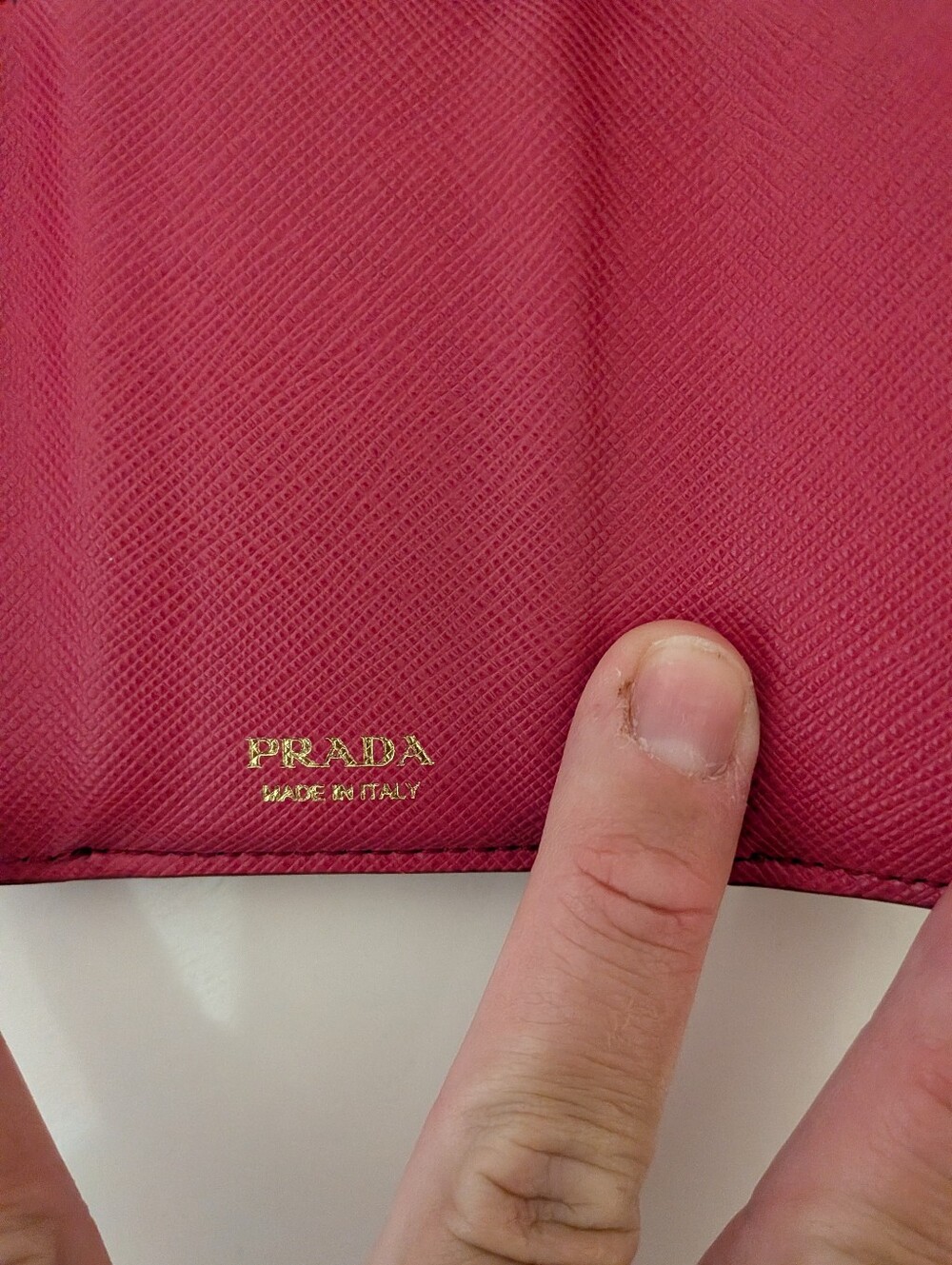 Prada Small Trifold Wallet Pink Safiano Leather Nib 🎁 - Picture 11 of 12